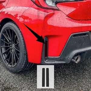 HDUSA Fits Toyota GR Corolla Hatchback 2023 2024 2025 Rear Reflector Precut Dark Vinyl Tint Decals Transparent Precut Overlay