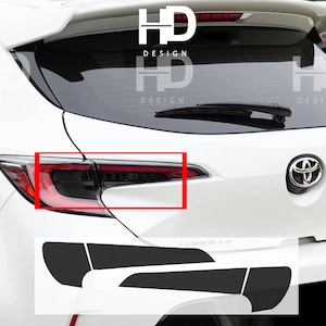 HDUSA Fits Toyota Corolla Hatchback 2019-2022 Tail Light Precut Rear Dark Vinyl Tint Transparent Decals Blacked out Overlay 2020 2021 2022