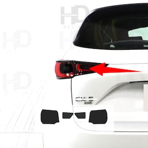HDUSA Fits CX-5 Mazda 2022-2025 Taillight Rear Cut Dark Blacked out Vinyl Tint Overlay 2022 2023 2024 2025