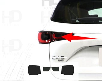 HDUSA Fits CX-5 Mazda 2022-2026 Taillight Rear Cut Dark Blacked out Vinyl Tint Overlay 2022 2023 2024 2025