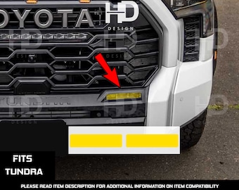 HDUSA For Tundra Fog Light 2022-2025 Front Fog Light Yellow Orange Bottom Tint Kit Decals Off-Road 2023 2025 accessory For Toyota Tundra