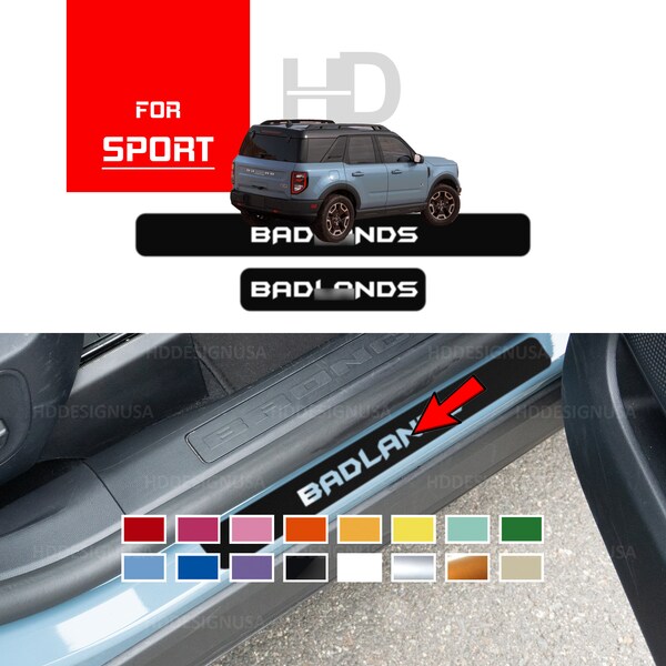 Ford Bronco Sport Badlands Decal Etsy