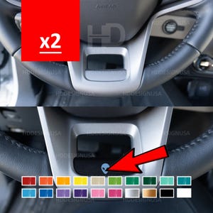 Lower Steering Wheel Spoke Alien Vinyl Decal Overlay Set of 2 Custom Color Mod Space Car Accessories Fits Bronco 2021 2022 2023 2024 6G