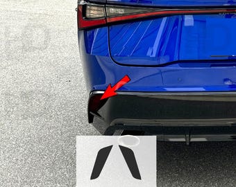 HDUSA Fits Lexus IS300 IS350 IS500 2021 2022 2023 2024 2025 Rear Bumper Reflectors Insert Precut Dark Vinyl Tint Decals Transparent Overlay