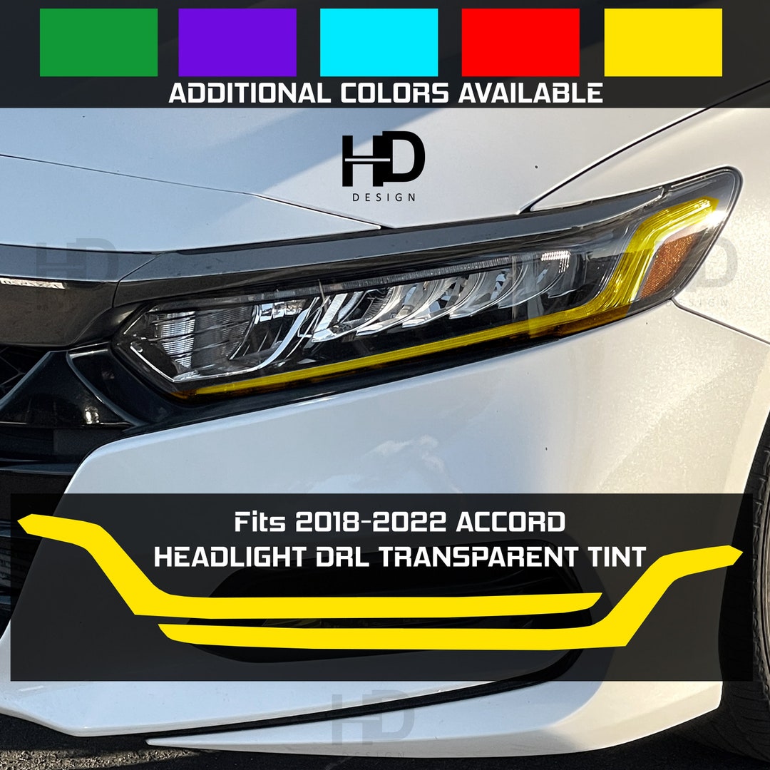 PreCut Vinyl Smoke Tint for 2018-2022 Honda Accord Tail Light & Reflector (1. Full, 20% Dark Smoke