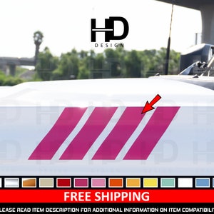 HDUSA Fender Hash Stripes Fits Bronco Full Size MANY COLORS Racing Vinyl Decal Sticker Sporty Off Road Accent 2021 2022 2023 2024 6G