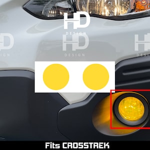 HDUSA For 2018-2023 Crosstrek XV Fog Lights Front Yellow Precut Vinyl Tint Red Green Overlay Fits Subaru 2018 2019 2020 2021 2022