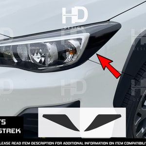 HDUSA For Crosstrek 2018-2023 XV Headlight Front Precut Dark Vinyl Decal Tint Overlay Fits Impreza 2017+ and Subaru 2018 2019 2020 2021 2022
