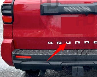 HDUSA For 2025 2026 4Runner Tailgate Lower Hatch Overlay Decals Vinyl Fits Toyota 4Runner Color Rear Indent Letters Liftgate 6th Generation