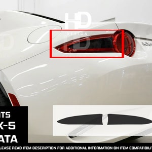 HDUSA Fits Mazda Miata Mx-5 2016-2025 Tail Light Tint Decals Precut Dark Vinyl Rear Overlay 2017 2018 2019 2021 2022 2023 2024 2025