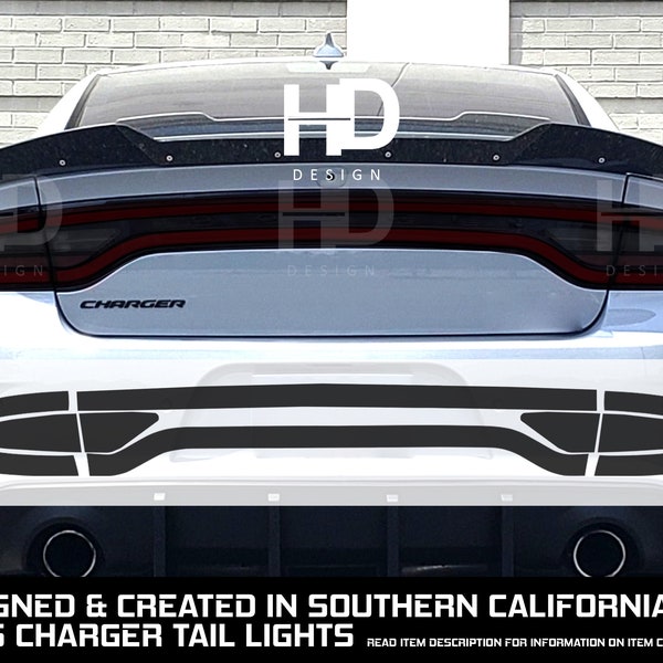 FOR 2015-2022 Dodge Charger Tail Light SMOKE Vinyl Precut Tint Overlays us