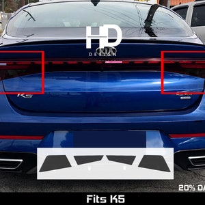 HDUSA For 2021-2024 Kia K5 Tail Light Rear Dark Vinyl Tint Accessories Dark Out Stickers Overlay Decals 2022 2023