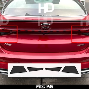 HDUSA For 2021-2024 Kia K5 Tail Light Rear End Dark Out Vinyl Tint Accessories Dark Black Stickers Overlay Decal 2022 2023