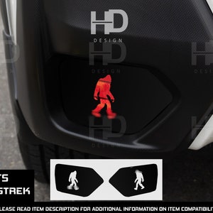 HDUSA For 2018-2023 Crosstrek Big Foot Rear Reflectors Lower Precut Matte Black Decals Vinyl Overlay Fits Subaru 2018 2019 2020 2021 2022 XV