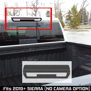 HDUSA Fits 2019-2023 GMC Sierra 1500 Brake Light Deck Red Area Only 3rd Rear Precut Dark Black Out Vinyl Tint Decal 2019 2020 2021 2022 2023