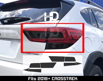HDUSA For 2018-2023 Crosstrek XV Rear Tail Light Precut Dark Vinyl Tint Overlay Fits Impreza 2017+ and Subaru 2018 2019 2020 2021 2022 2023
