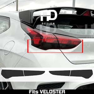 HDUSA For 2019-2022 Hyundai Veloster Tail Light Rear End Dark Vinyl Tint Accessories Dark Out Stickers Overlay Decal 2019 2020 2021 2022