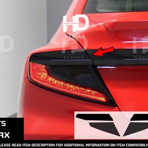HDUSA For 2022-2025 WRX Tail Light Dark Tint Black Decals Rear Precut Vinyl Accessories Blacked Out Overlay Fits Subaru 2022 2023 2024
