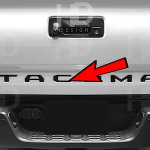 HDUSA Letter Inlay Decals for Tailgate Rear Bottom Indentation Hatch Fits 2016-2023 Toyota Tacoma 3rd Gen 2016 2017 2018 2019 2020 2021 2022