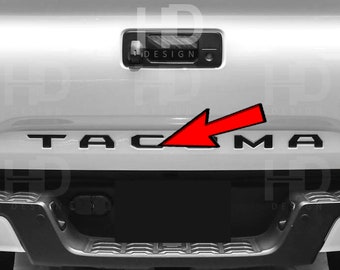 HDUSA Letter Inlay Decals for Tailgate Rear Bottom Indentation Hatch Fits 2016-2023 Toyota Tacoma 3rd Gen 2016 2017 2018 2019 2020 2021 2022