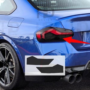 HDUSA Fits BMW 2 Series 2023-2025 Tail Light Rear Dark Blacked out Vinyl Tint Decals Overlay G42 M2 M240 230 2023 2024