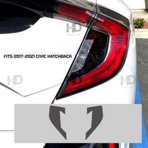 HDUSA Fits Honda Civic Hatchback 2017-2021 Tail Light Rear Precut Dark Vinyl Tint Overlay 2017 2018 2019 2020 2021