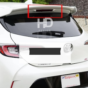 HDUSA Fits Toyota Corolla Hatchback 2019-2025 3rd Deck Light Rear Precut Dark Vinyl Tint Decals Transparent Blacked Overlay 2020 2021 2022