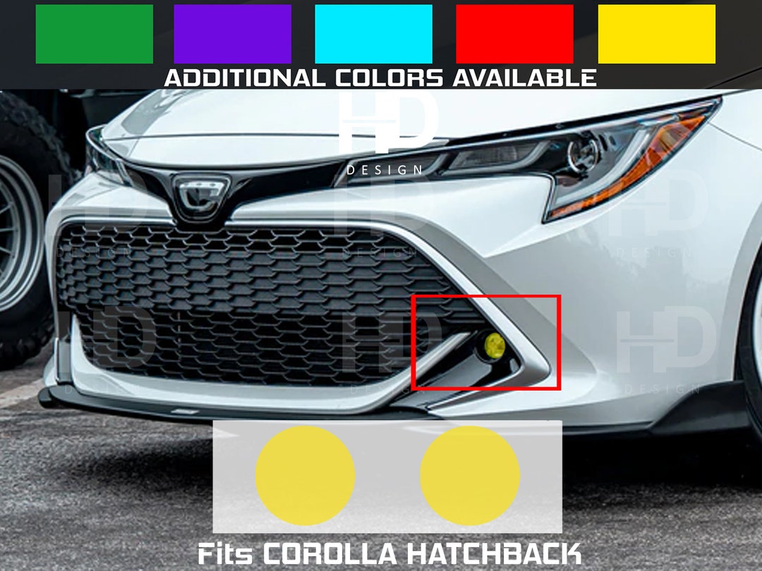 HDUSA Fits Toyota Corolla Hatchback 2019-2025 Fog Light Front Precut ...