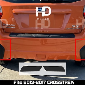 HDUSA For 2013-2017 Crosstrek Rear Bumper Tail Precut Dark Vinyl Tint Overlay Fits Subaru 2013 2014 2015 2016 2017 Hatchback