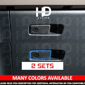 HDUSA Fits Bronco 2021 2022 2023 2024 Glovebox Latch Handle Vinyl Decal Outline Accent Color Overlay Car Accessories Custom Mod Color Trim