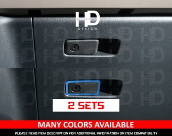 RERPRO Push To Start Button Cover Trim For 2021-2023 Ford Bronco (2/4 Door) - Red ABS Ignition Knob Decoration Sticker