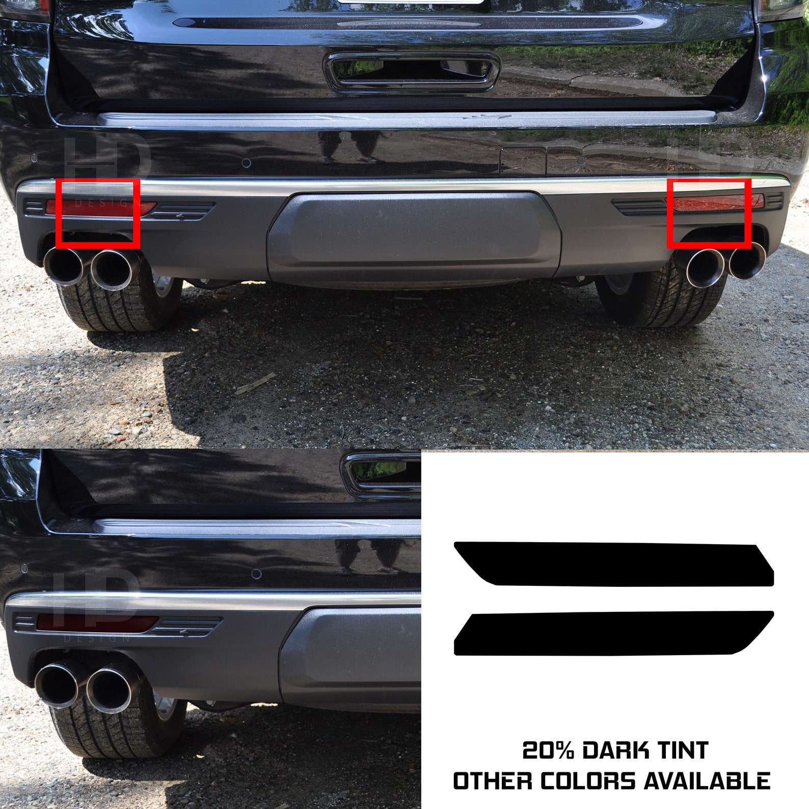 HDUSA Fits Chevrolet Tahoe 20212023 Rear Reflectors Bumper Etsy