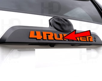 HDUSA For 4Runner Tailgate Hatch Overlay Decals Vinyl Fits 2014-2024 Toyota 4Runner Colors Rear Indent Letters Grill 2015 2016 2017 2018