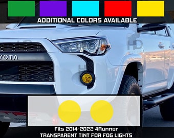 HDUSA For 4Runner Fog Light Yellow Precut Dark Vinyl Tint Overlay 2015 2016 2017 2018 2019 2020 2021 2022 2023 2014-2024 Fits Toyota 4Runner