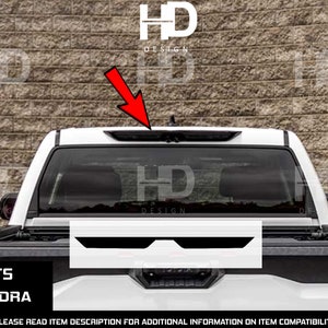 HDUSA For Tundra (2022-2025) Rear Top Deck Light Dark Tint Kit Black Tail 3rd Upper Decals Off-Road 2023 2024 accessory For Toyota Tundra