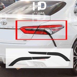 HDUSA Fits Toyota Camry 2018-2024 Tail Light Rear Accent Line Precut Dark Decal Blacked out Vinyl Tint Overlay 2018 2019 2020 2021 2022 2023