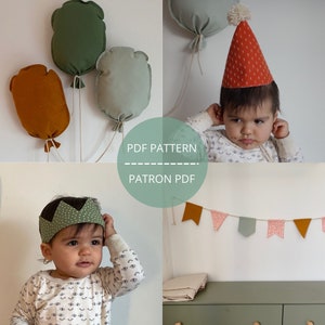 Birthday bundle PDF Pattern / Party Set - Patron PDF