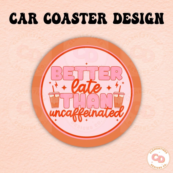 Iced coffee Car Coaster PNG Design,Sublimation Design,Car coaster sublimation,Coaster designs,Trendy png,Coaster png,Coffee png design