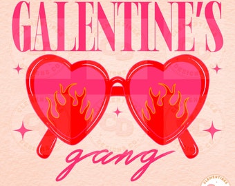 Galentine's Gang PNG: Trendy Valentine's Day Design (Digital Download)