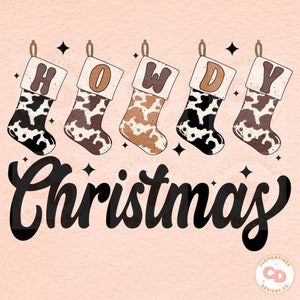 Hola Navidad png- Navidad png, Navidad occidental png, Sublimaciones de Navidad, Navidad retro png, png de moda, Navidad de vaquero png, Huella de vaca