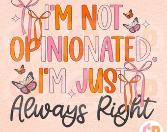Always Right Png, Retro Adult Humor Design (Digital Download)