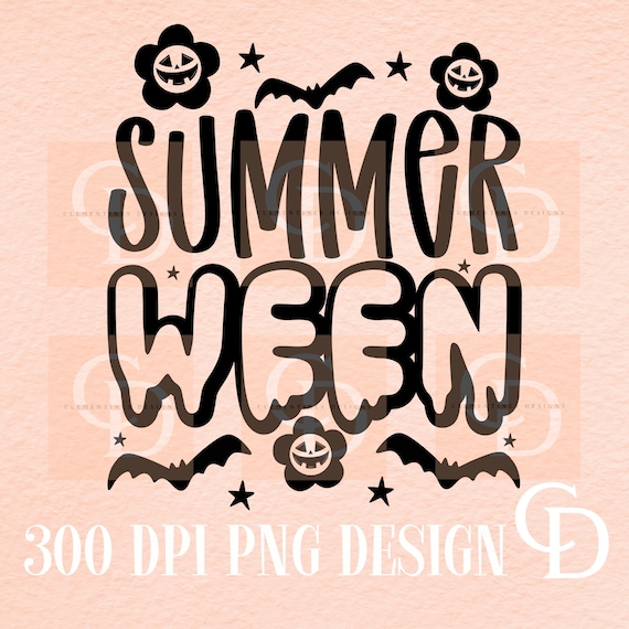 Summerween PNG – Retro Halloween Sublimation Design (Digital Download)