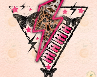 Retro Mama PNG: Boho Sublimation Design (Digital Download)