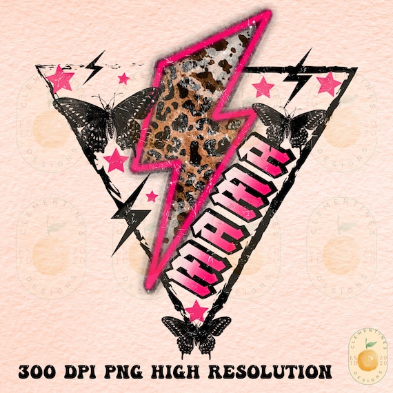 Retro Mama PNG: Boho Sublimation Design (Digital Download)
