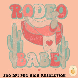Rodeo Babe PNG: Western Sublimation Design (Digital Download)
