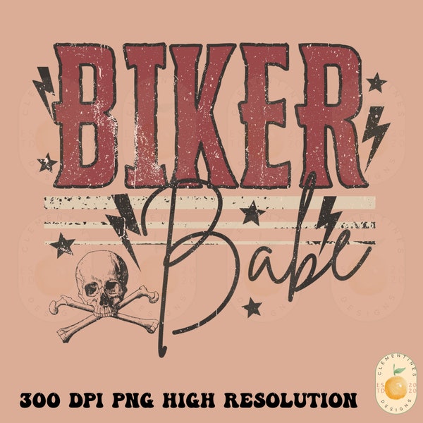 Biker Babe PNG- Sublimation Design Download-Rocker png,Hippie png, Sublimation design,Grunge png, Retro png,Sublimation designs,Biker png