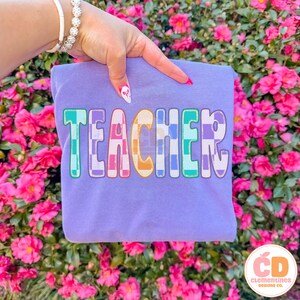 Teacher PNG- Trendy Teaching Design, School png (Digital Download) image 3