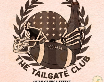 Retro Football Tailgate PNG: Fall Sublimation Design (Digital Download)