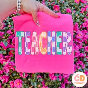 Teacher PNG- Trendy Teaching Design, School png (Digital Download) image 6
