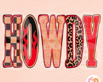 Yallternative Howdy PNG: Cowgirl Western Design (Digital Download)